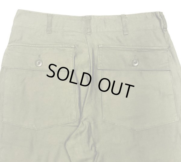 画像6: Deadstock 1970'S US.ARMY SATEEN OG107 TYPE-1 Utility Trousers 34×29 (6)