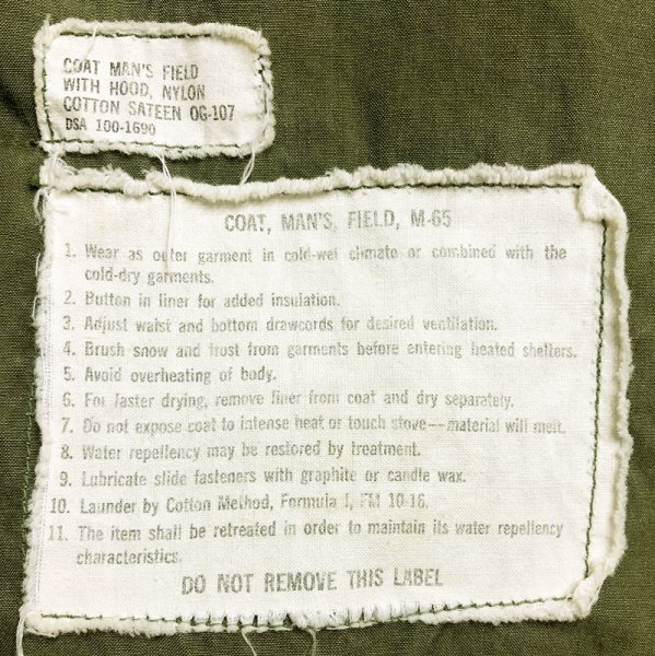 画像10: 【Vintage/Used】US ARMY M-65 FIELD JACKET 1st  M65ファーストモデル　 (10)