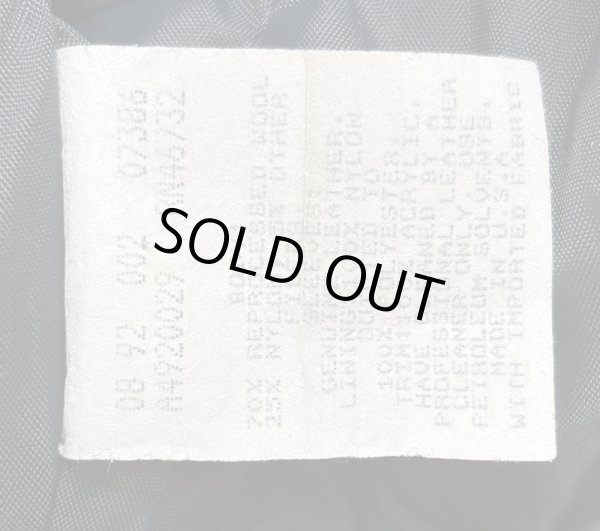 画像7: 【Vintage/Used】New York Yankees  VARSITY JK 紺メルトン×袖革 背中レタード (7)