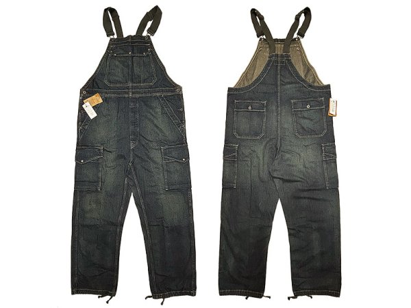 画像1: RRL US.NAVY INDIGO DAWSON OVERALL ダブルアールエル オーバーオール (1)