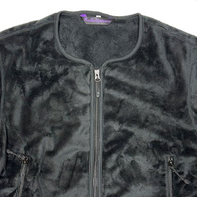 画像1: Deadstock 2000'S Needles Sportswear H/S Crew Neck Fleece Black