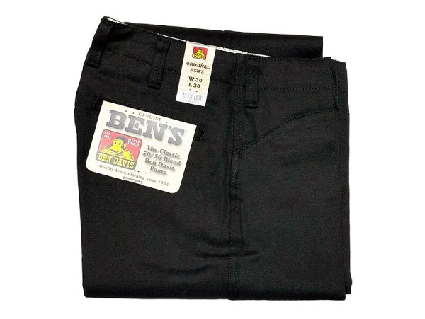 画像1: BEN DAVIS® The Classic Ben's Pants 50/50 Black SIZE有 ベン・デイビス (1)