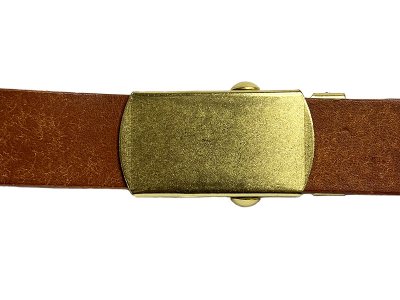 画像1: UN-SYMMETRY GI BELT 2.0 BROWN アンシンメトリー ガチャベルト 茶