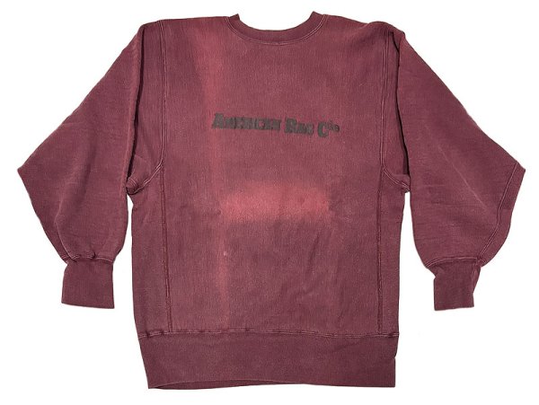 画像2: 【Vintage/Used】Champion® REVERSE WEAVE®"AMERICAN RAG CIE"ワイン (2)