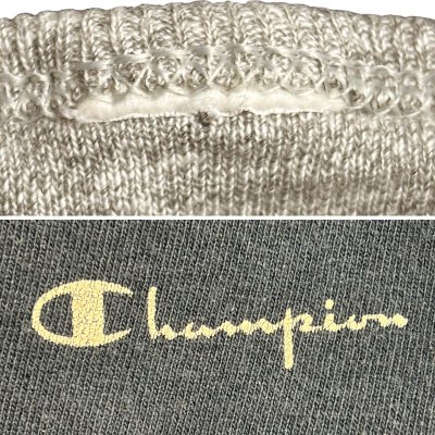画像3: 【Vintage/Used】Champion® REVERSIBLE L/S Tee Navy×杢Gray 1990'S 