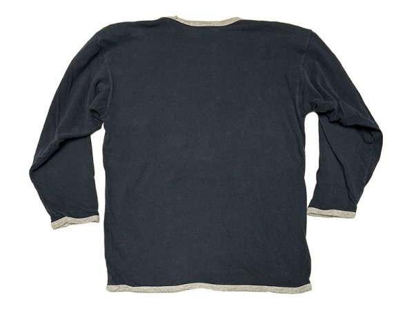 画像2: 【Vintage/Used】Champion® REVERSIBLE L/S Tee Navy×杢Gray 1990'S  (2)