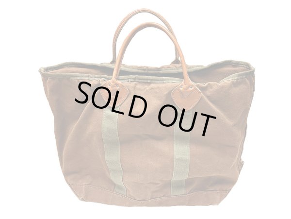 画像2: 【Vintage/Used】 L.L.Bean®  BROWN DUCK ZIP-TOP TOTE BAG 1990'S  (2)