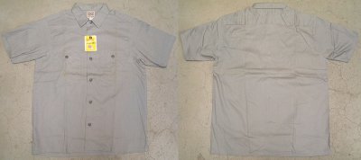 画像1: Deadstock 1970'S SWEET-ORR LOT:441-S Gray  Cotton Work Shirts S/S USA製 