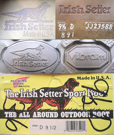 画像2: Deadstock 1994-95'S RED WING Irish Setter 891 Coutry Walker 箱付