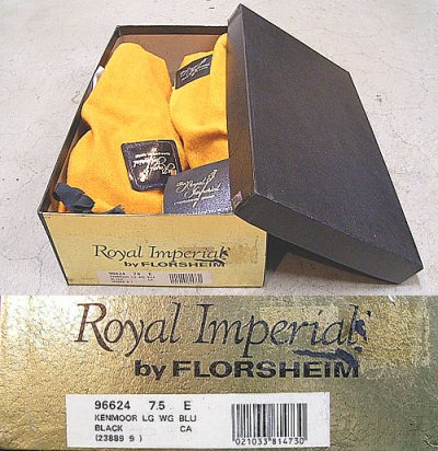 画像3: Deadstock 1980'S FLORSHEIM Royal Imperial KENMOOR WG BLACK 箱付（靴袋付）