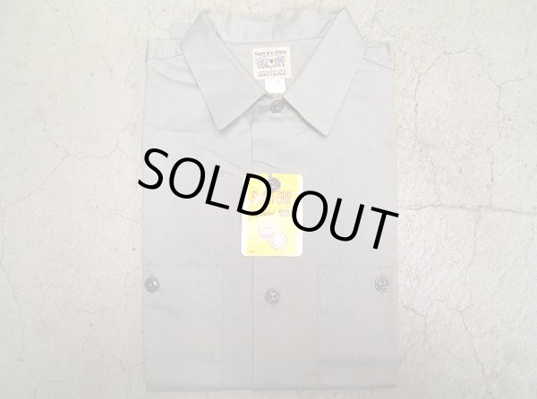 画像1: Deadstock 1970'S SWEET-ORR LOT:441-S Gray  Cotton Work Shirts S/S USA製  (1)