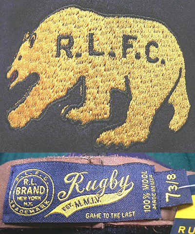 画像2: RUGBY by Ralph Lauren R.L.F.C BEAR Baseball Cap USA製