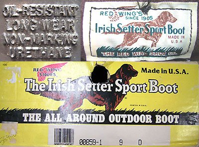 画像2: Deadstock 1988-89'S RED WING 859-1 Irish Setter 白犬四角タグ USA製 箱付  
