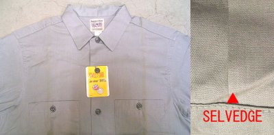 画像2: Deadstock 1970'S SWEET-ORR LOT:441-S Gray  Cotton Work Shirts S/S USA製 