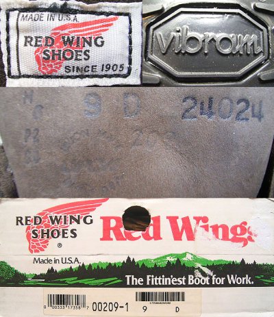 画像2: Deadstock 1996'S RED WING 209 6inch (Dark Brown Voyager) Made in USA 箱付　