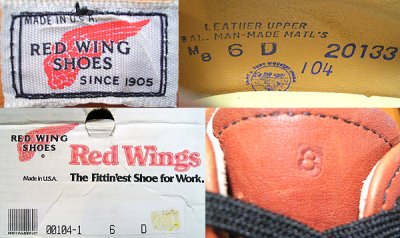 画像2: Deadstock 1985-1988'S RED WING 104 Postman type Made in USA 箱付  