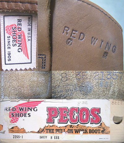 画像2: Deadstock 1982-89'S RED WING 2255-1 PECOS (STEEL TOE) 箱付