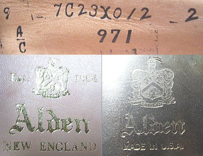 画像2: Deadstock 1990-2000'S ALDEN 971 Straight Tip Blucher Oxford Made in USA 箱付（靴袋付）