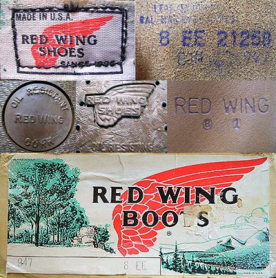 画像2: Deadstock 1981'S RED WING 947 9inch Made in USA 茶箱