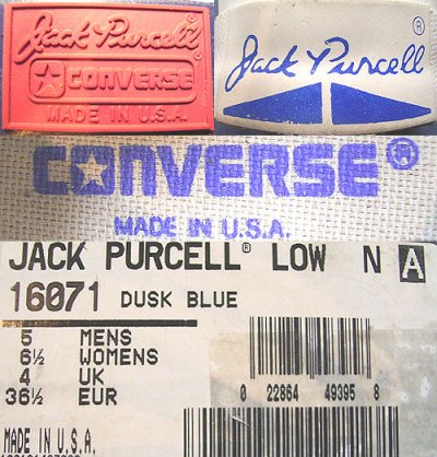画像2: Deadstock 1990'S CONVERSE Jack Purcell (WOMENS) 水色 USA製 箱付