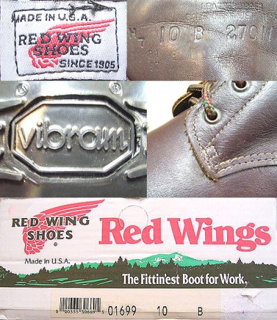 画像2: Deadstock 1997'S RED WING 1699(WOMEN'S) Made in USA 箱付