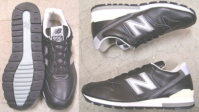 画像1: New Balance M996LB Black Leather Made in USA