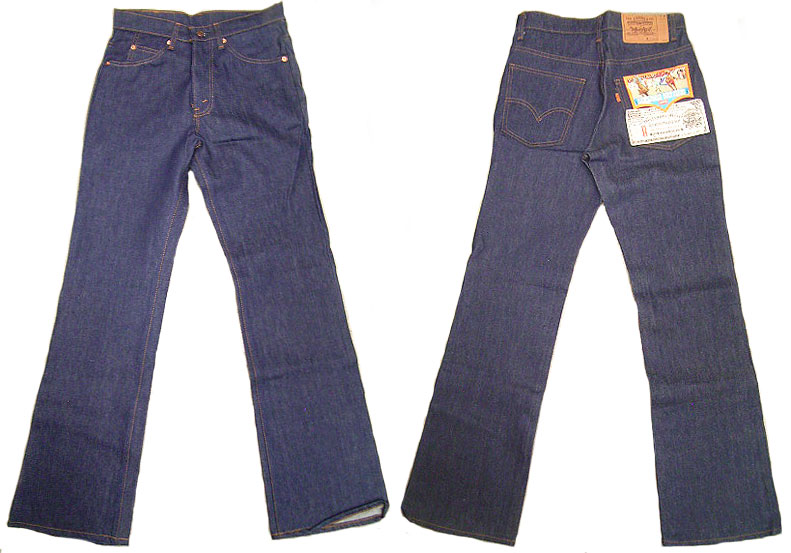 Deadstock 1979-80'S LEVI'S 517 BOOTCUT JEANS 生デニム オレンジ 