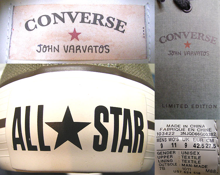 CONVERSE JOHN VARVATOS ALL SATR SLIP ON Vintage ジョンバルバトス USA限定 - Luby's  （ルビーズ）
