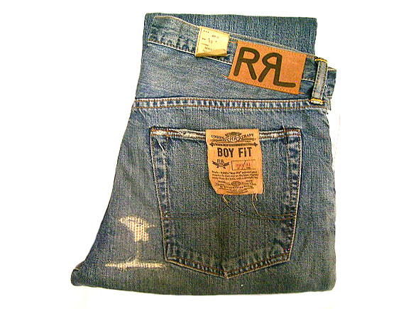 Double RL(RRL) BOY FIT Rugged JEANS ダブルアールエル Vintage加工