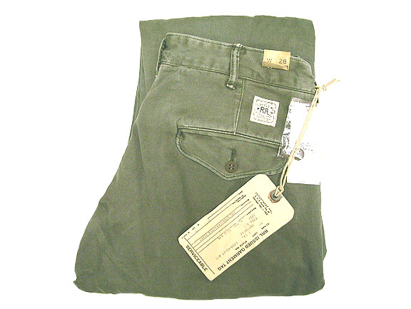 Double RL(RRL) US.Military D-2 Trousers 100%Cotton Vintage加工