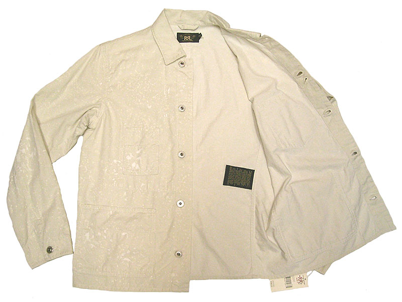 Double RL(RRL) Painted HBT Coverall JK ダブルアールエル 白