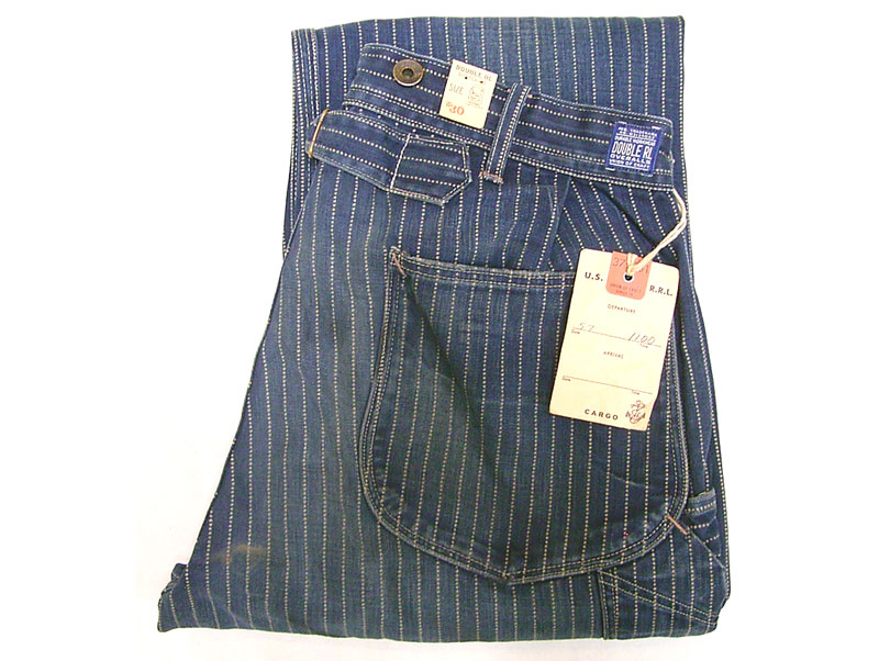 RRL WABASH STRIPE WORK PANTS