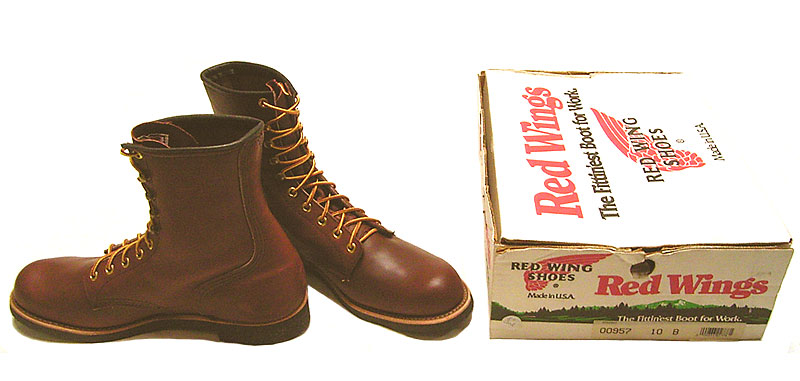 Deadstock 1992'S RED WING 957 RUGGED WORK 8inch Made in USA 箱付