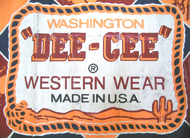 WASHINGTON DEE CEE Western Wear Denim Banner 1960'S デニム・バナー 