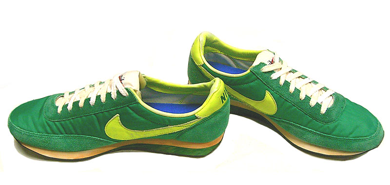 Nike Vintage Series Elite ナイキ エリート ランニング 緑 黄 筆記体 靴袋付 箱ナシ Luby S ルビーズ