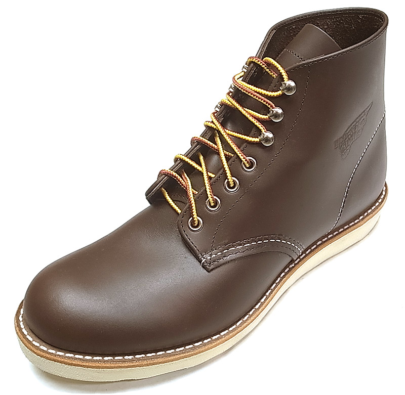 RED WING 8132 Round-Toe Boots 6inch USA製 ガラス・レザーUSA限定 箱