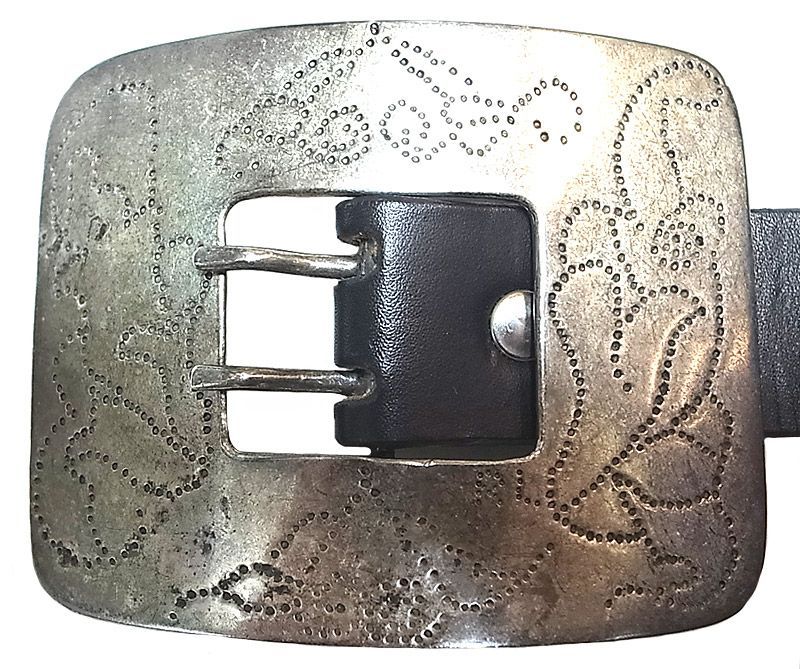 Ralph Lauren Collection Metal Carving Beltラルフ・ローレン ・彫銀