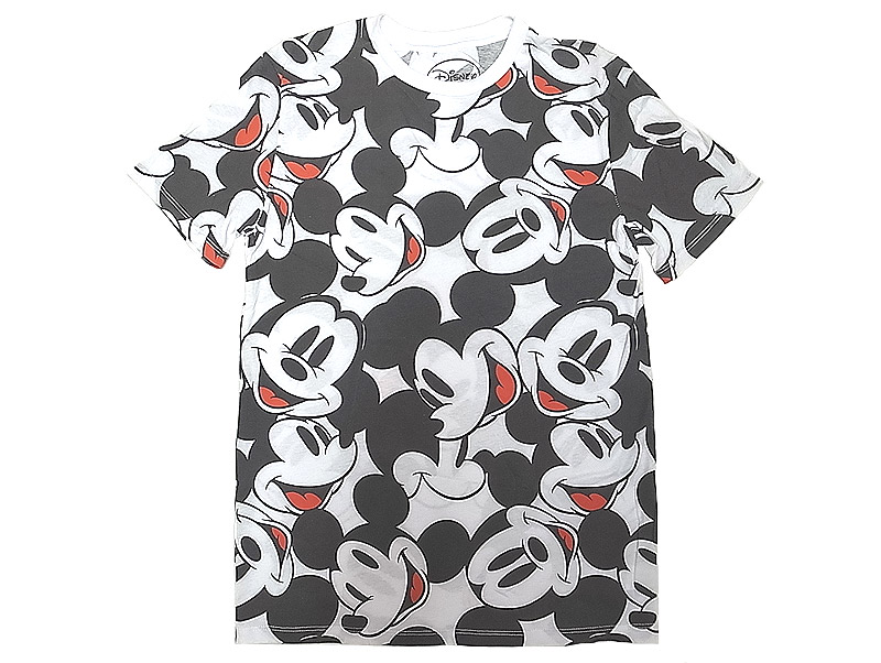 Disney(Mighty Fine) Mickey Mouse T-Shirts ミッキー総柄 Tシャツ 