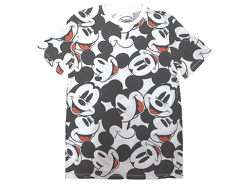 Disney(Mighty Fine) Mickey Mouse T-Shirts ミッキー総柄 Tシャツ