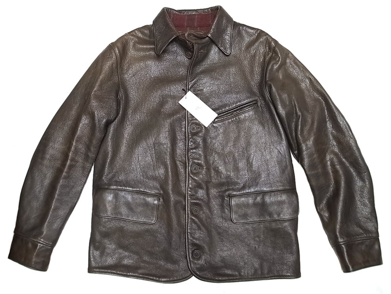 Double RL(RRL) Leather Carcoat JK ダブルアールエル カウハイド カー 