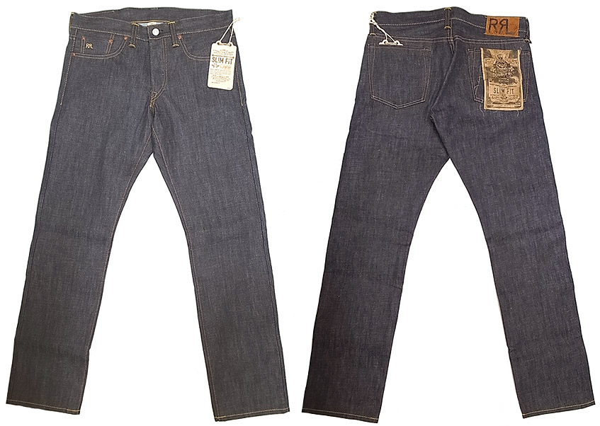 Double RL(RRL) SLIM FIT JEANS Rigid 生デニム USA製(American