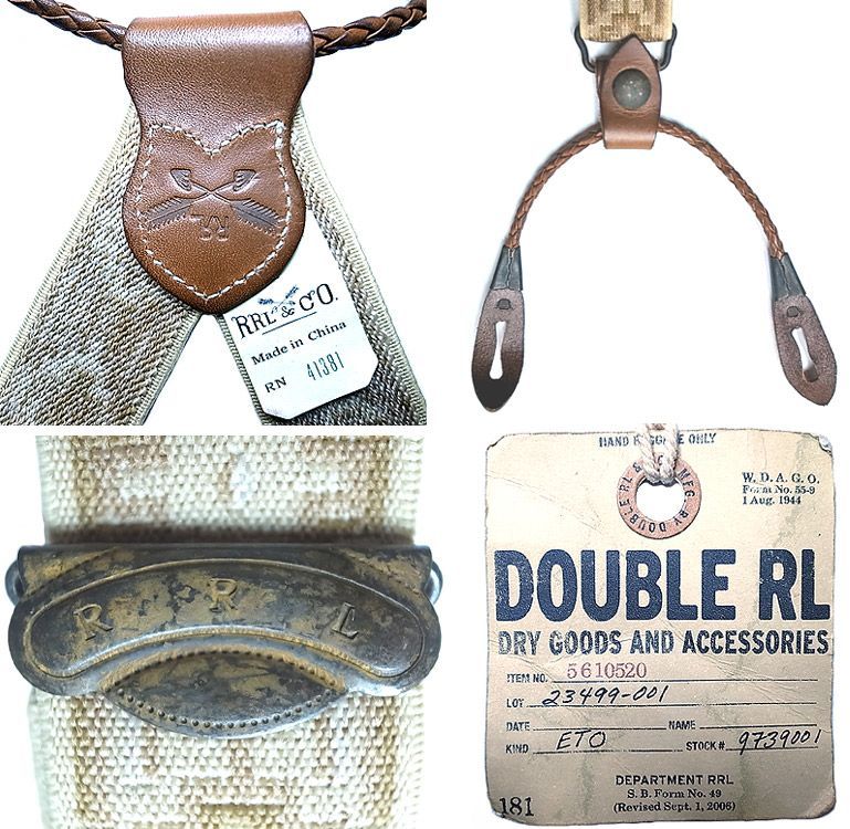 Double RL(RRL) ‎Suspenders #1 ダブルアールエル サスペンダー