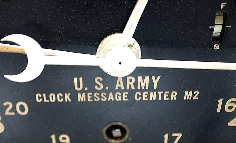 CHELSEA US.ARMY MESSAGE CENTER CLOCK MECHANICAL 1940S 木箱入