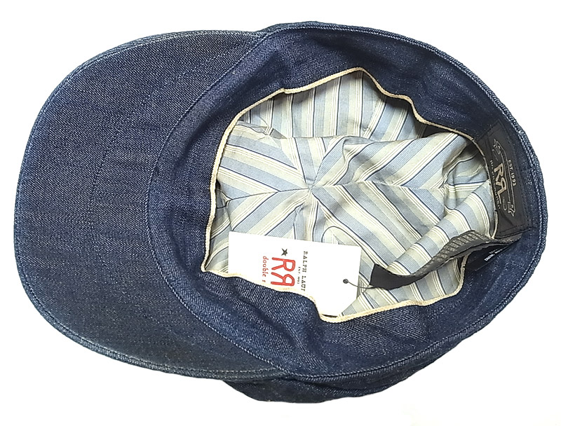 Double RL(RRL) Selvedge Denim Newsboy Cap デニム