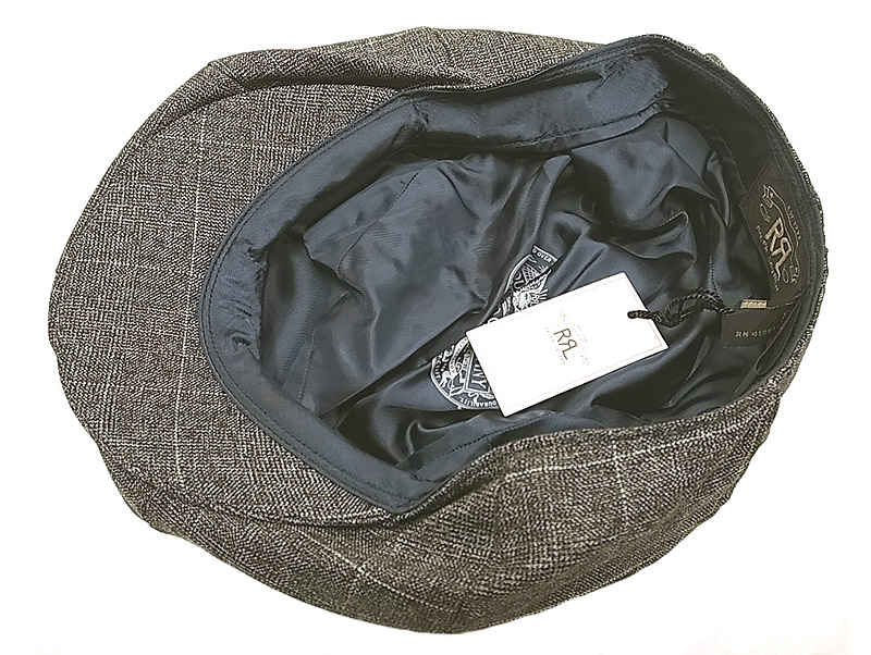 Double RL(RRL) Glen Plaid Wool Newsboy Cap グレン・チェック 