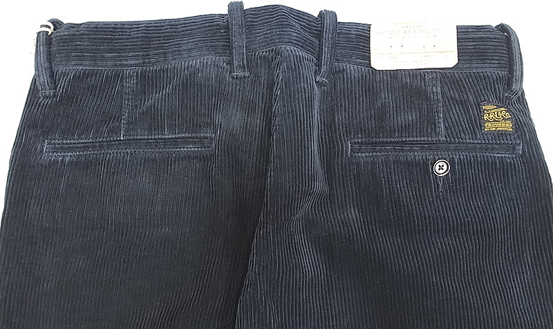 美品】RRL BLACK CORDUROY TROUSERS 太畝コーデュロイ-- - チノパン