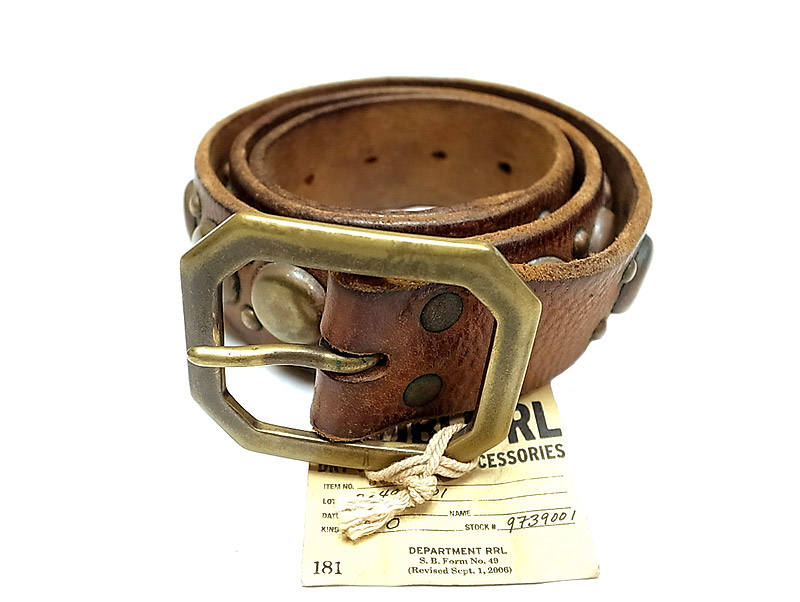 Double RL(RRL) STATZ BELT ダブルアールエル グローブレザー ベルト