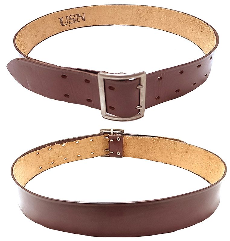 Deadstock 1940-50'S US Military (U.S.N.) GARRISON BELT USA製 赤茶 