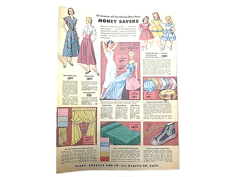 SEARS（Sears, Roebuck And Co.) 1950'S Spring Summer ‎Catalog