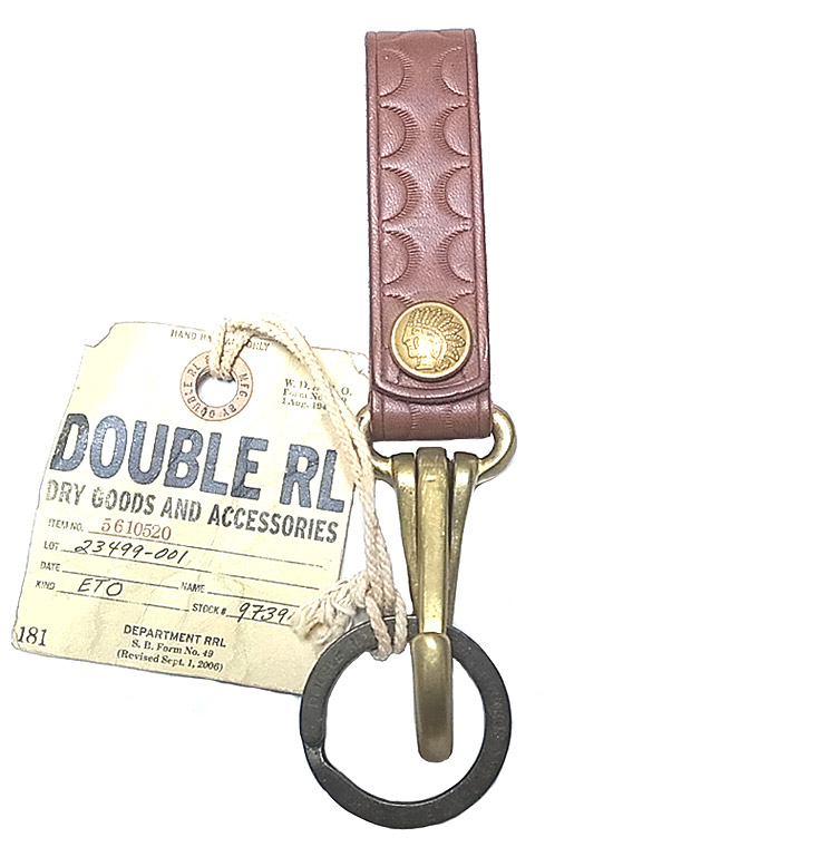 Double RL(RRL) Leather Key Ring ダブルアールエル ベルト用 